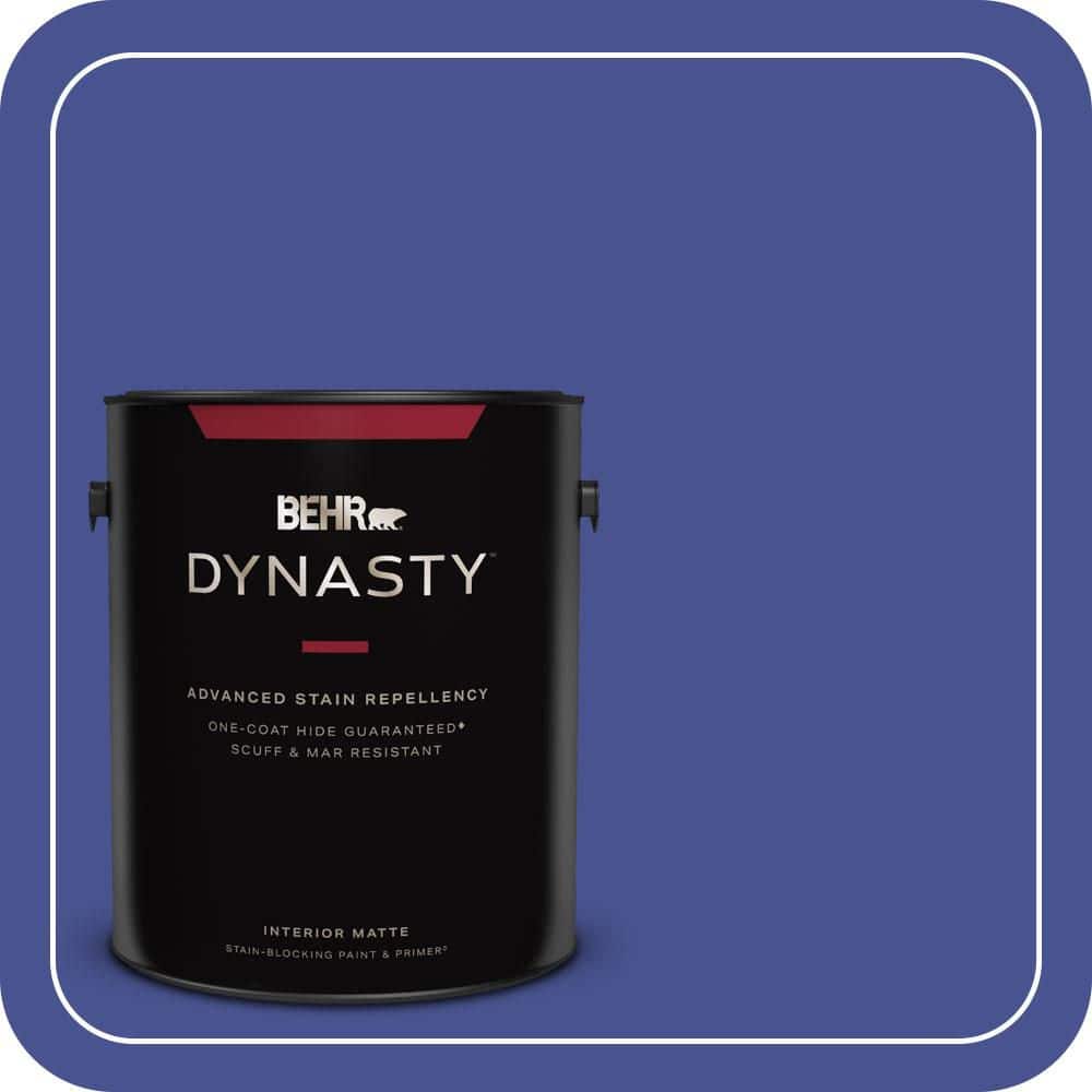 BEHR DYNASTY 1 gal. #P540-7 Canyon Iris One-Coat Hide Matte Interior Stain-Blocking Paint & Primer