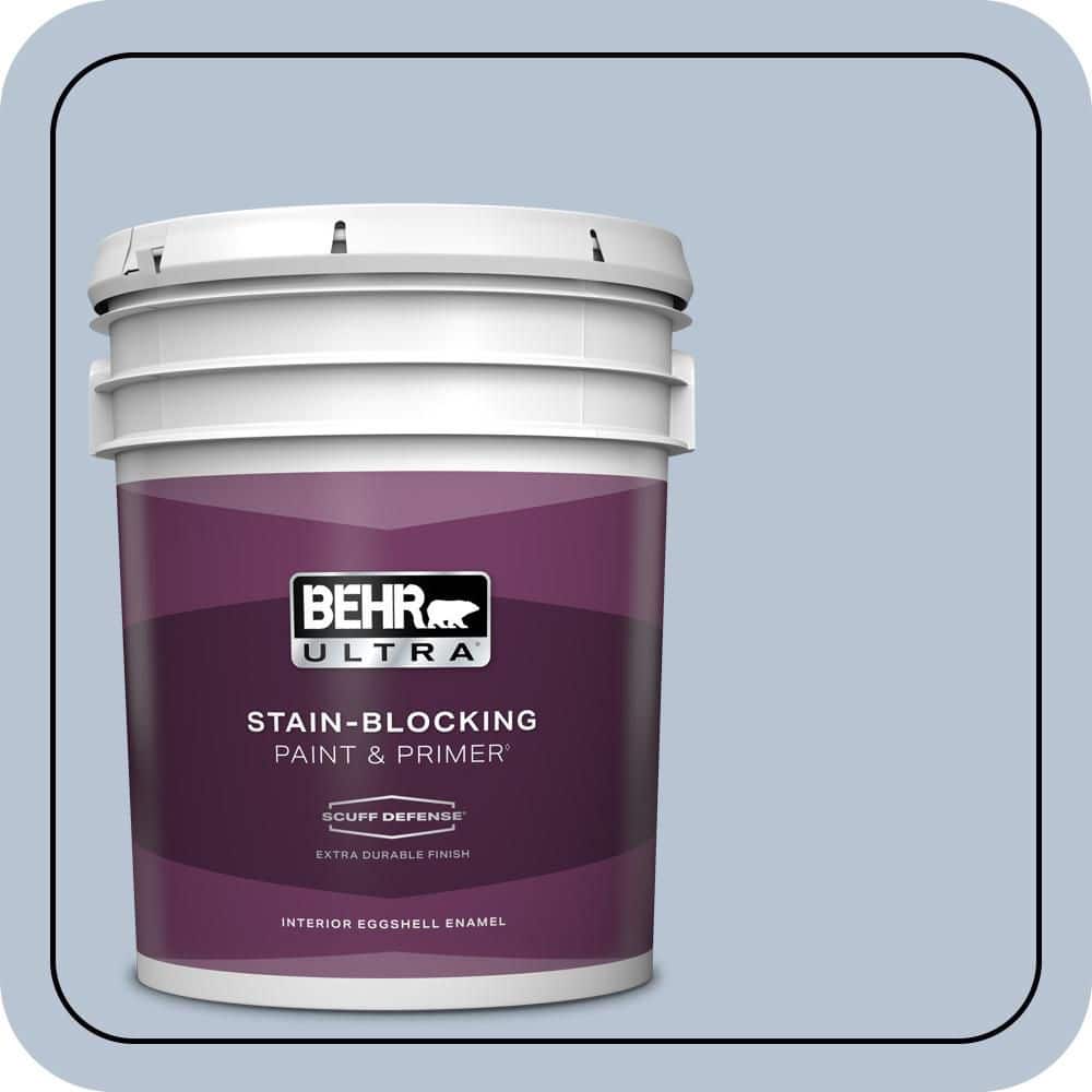BEHR ULTRA 5 gal. #590E-3 Hyacinth Tint Extra Durable Eggshell Enamel Interior Paint & Primer