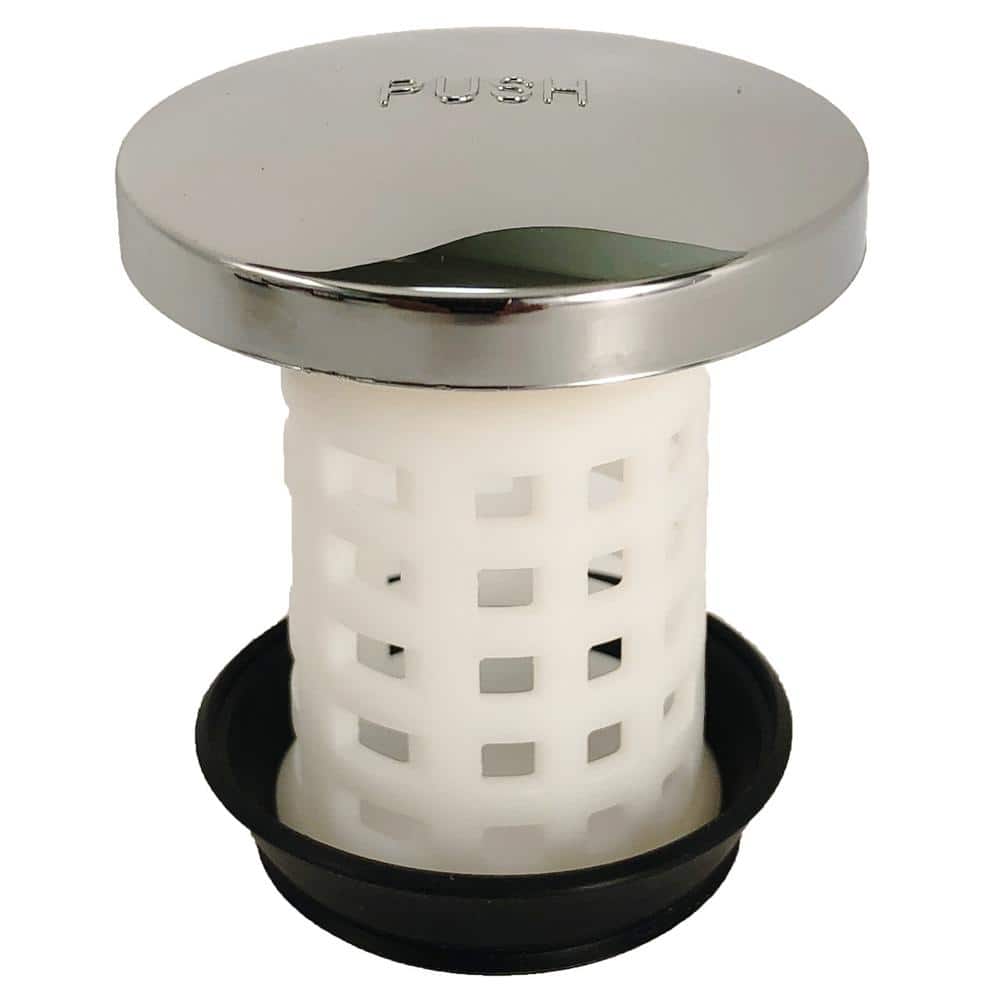 PF WaterWorks Universal Bathtub Drain Strainer in Chrome (1)