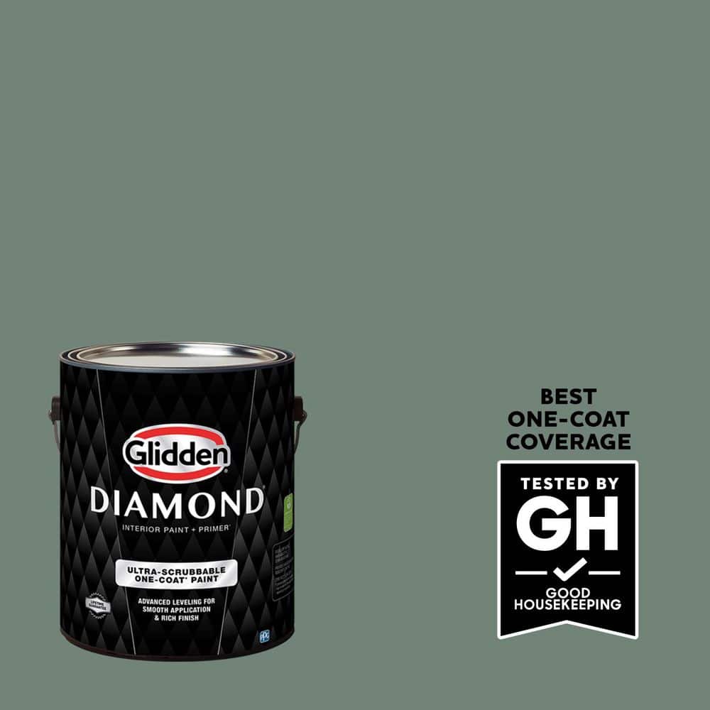 Glidden Diamond 1 gal. PPG1135-6 Calabash Clash Ultra-Flat Interior Paint with Primer
