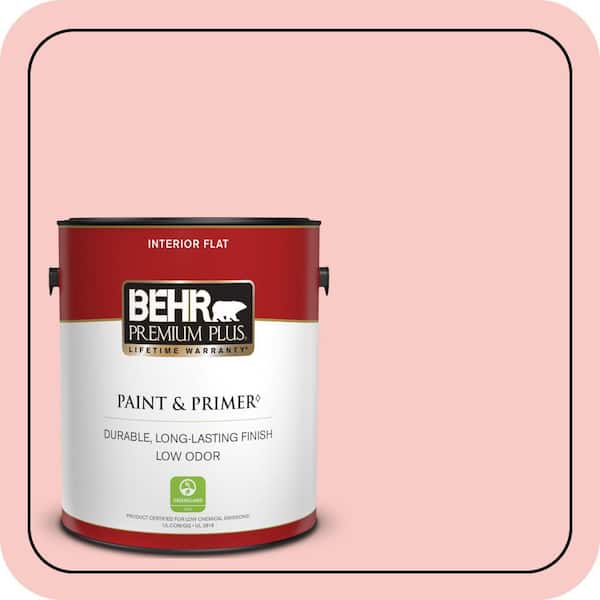 BEHR PREMIUM PLUS #160C-2 Flush Pink Enamel Low Odor & Primer (3)