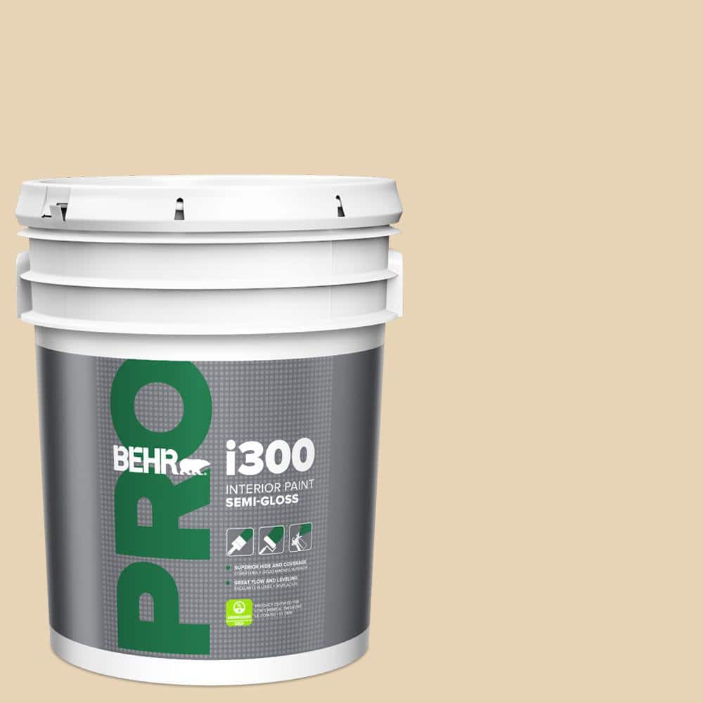 BEHR PRO 5 gal. #PPU7-18 Sand Pearl Semi-Gloss Interior Paint (1)
