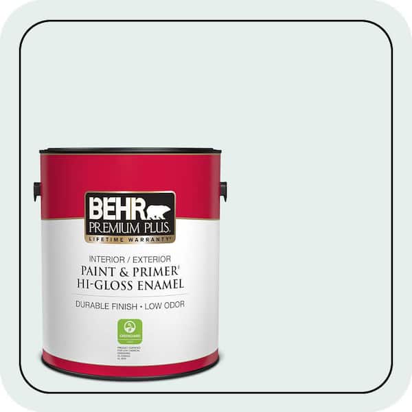 BEHR PREMIUM PLUS #730E-1 Polar White Enamel Low Odor & Primer (2)