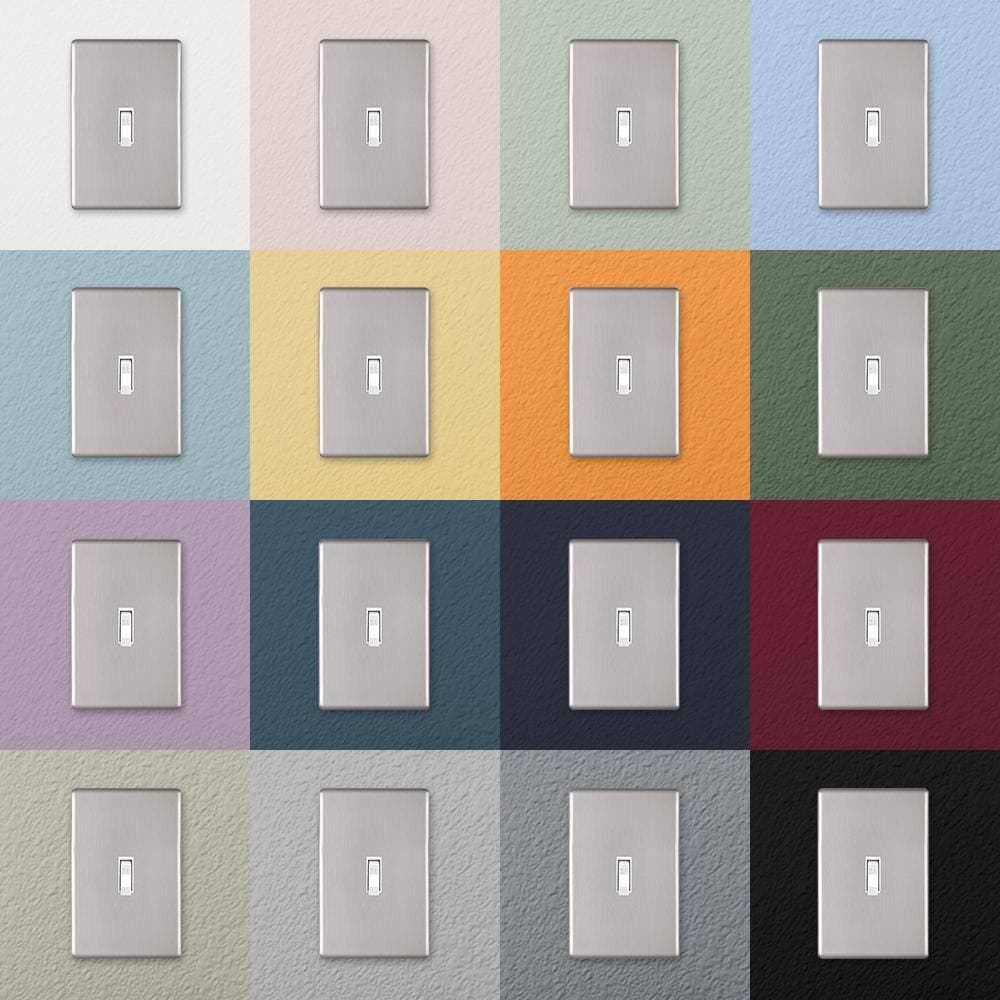 AMERELLE Kentley Screwless 1-Gang Phone Jack Steel Wall Plate - Brushed Nickel (3)