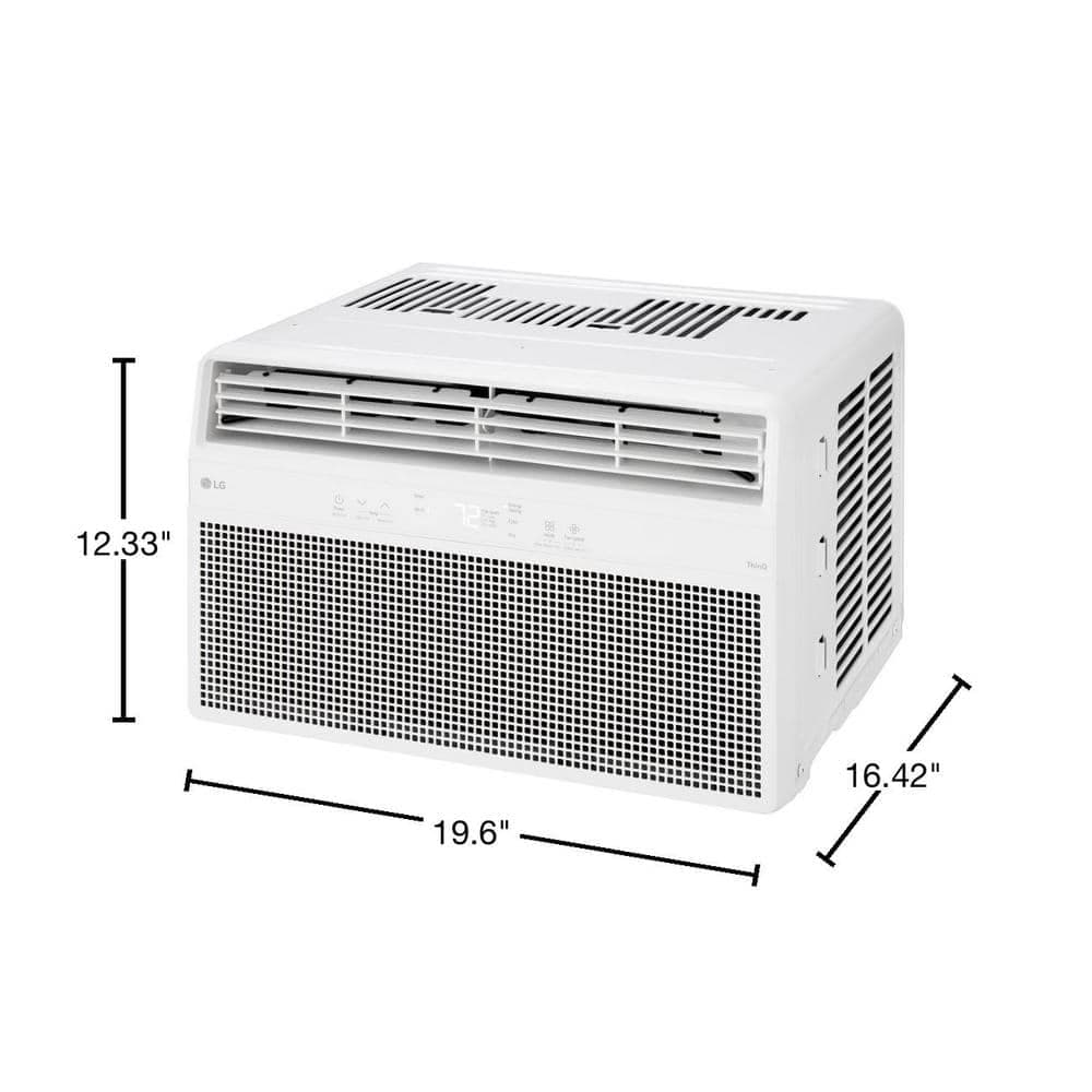 LG 8,000 BTU 115 Volts Window Air Conditioner Unit Cools 350 sq. with Remote, WiFi Enabled and Dehumidifier (3)