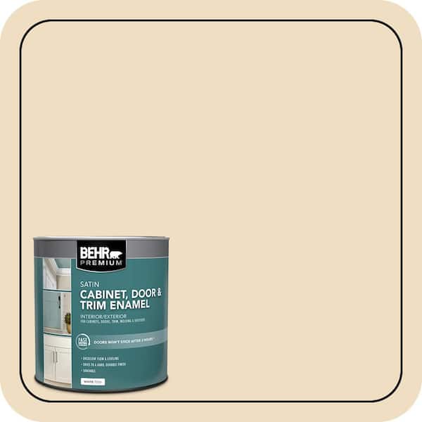 BEHR PREMIUM 1 qt. #330E-2 Cornerstone Satin Enamel Interior/Exterior Cabinet, Door & Trim Paint (2)