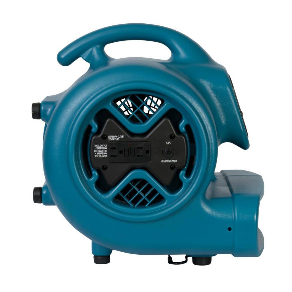XPOWER Large Industrial Air Mover/Blower Fan with Built-in Power Outlets (2)