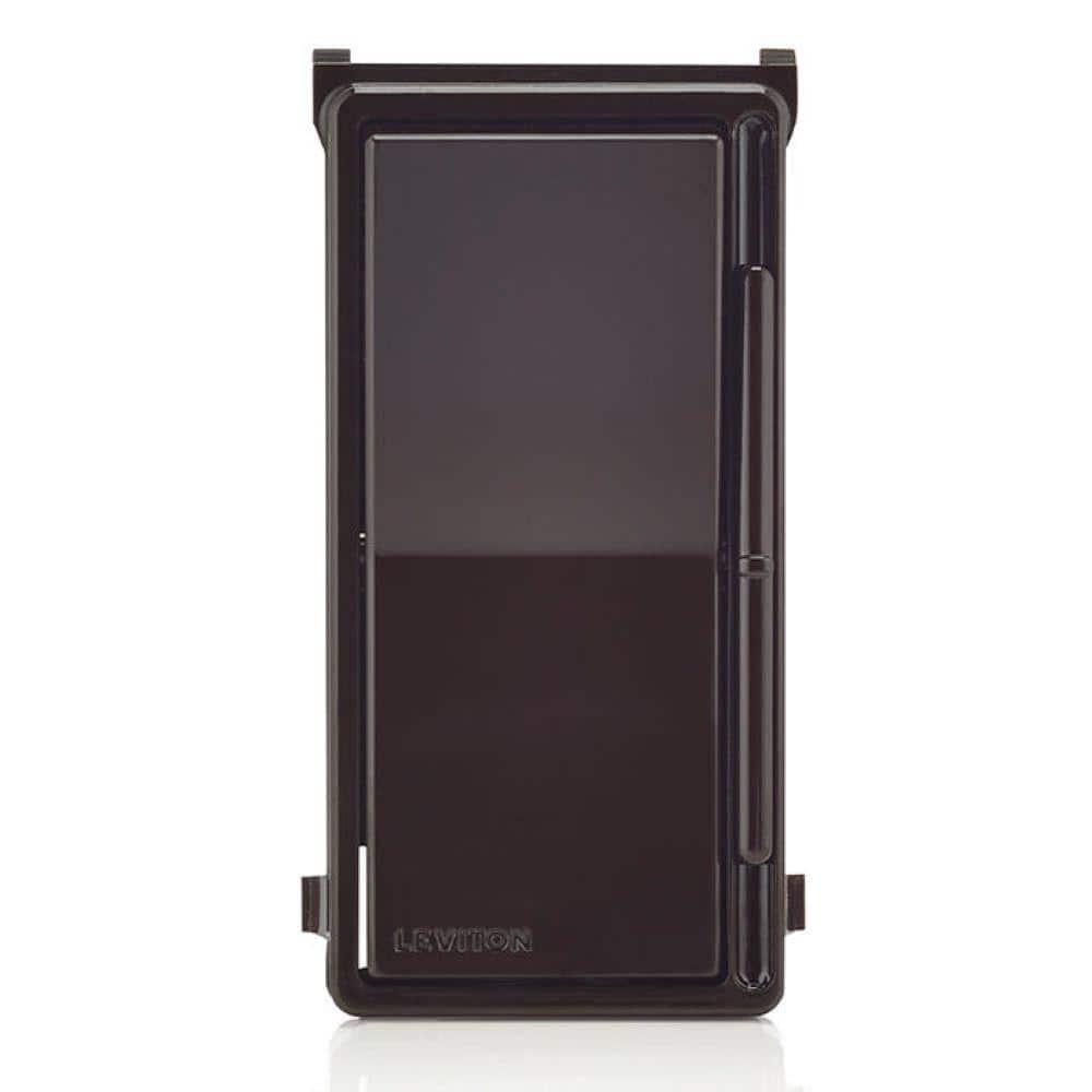 Leviton Decora Slide Dimmer Switch Color Change Faceplate with locator light - Brown DSKIT-B