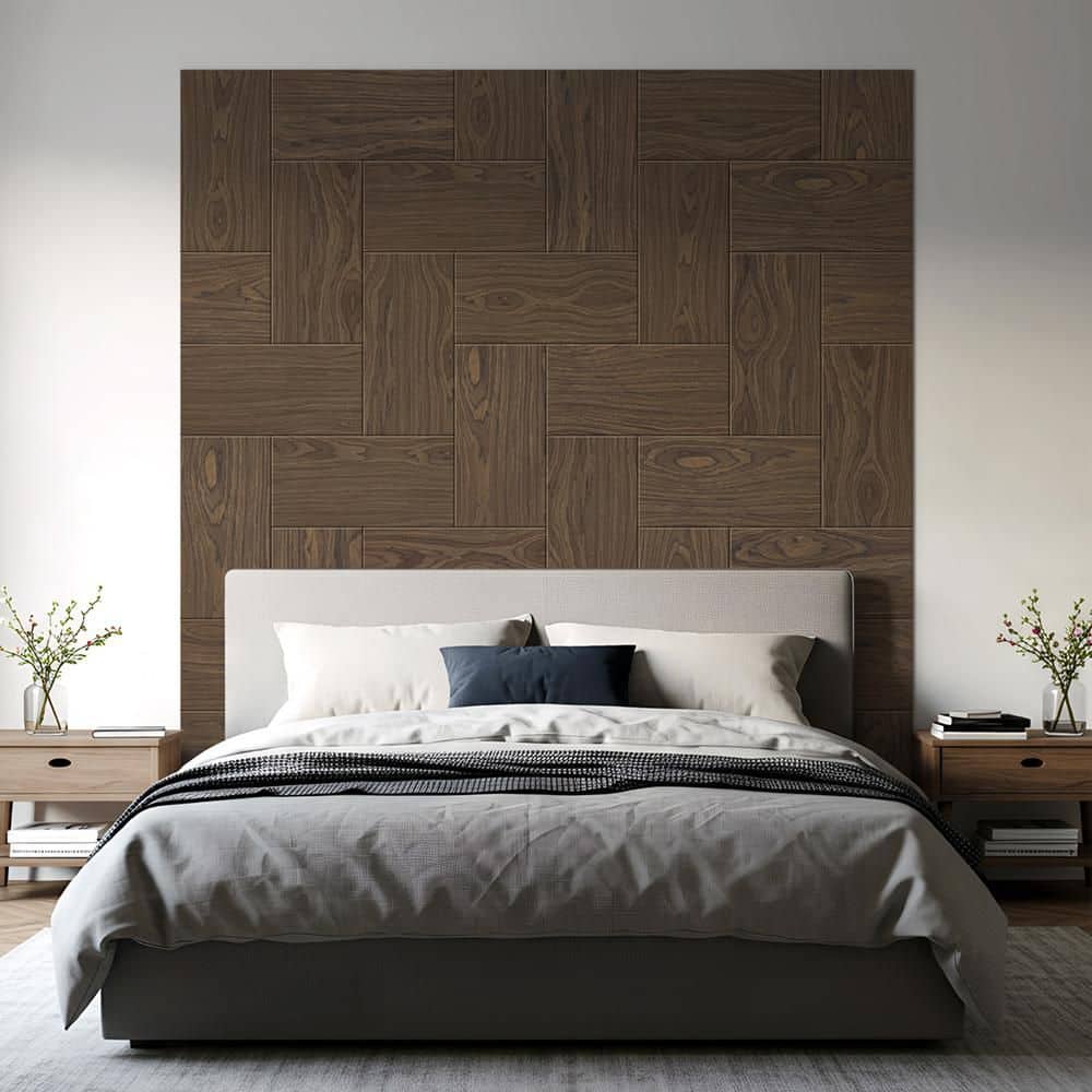 CALHOME 1/4 in. x 12 in. x 1 ft. Square Edge Walnut Finished Veneer MDF Boards (5-Pieces) (2)