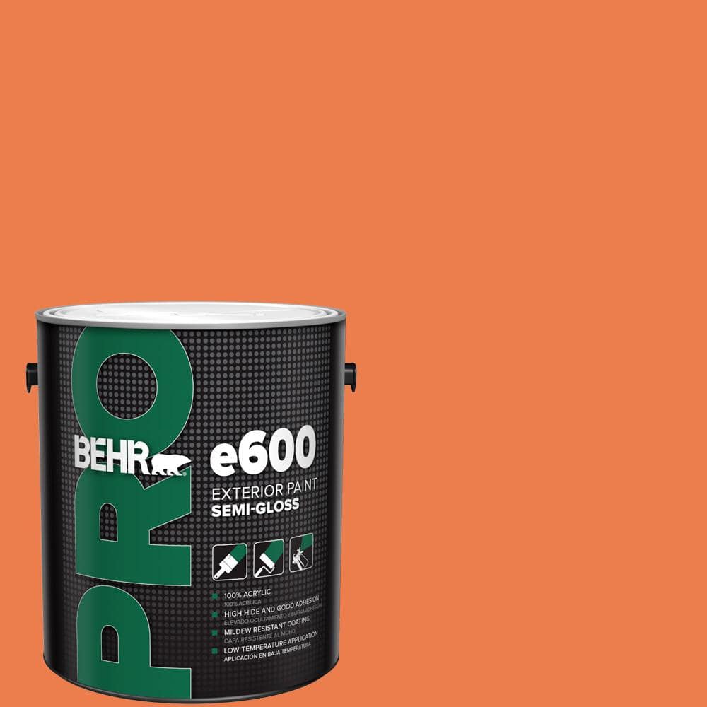BEHR PRO 1 gal. #P200-6 Sizzling Sunset Semi-Gloss Exterior Paint