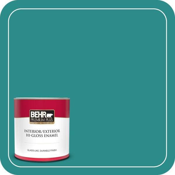 BEHR PREMIUM PLUS Home Decorators Collection #HDC-FL13-12 Taos Turquoise Enamel Low Odor & Primer (4)