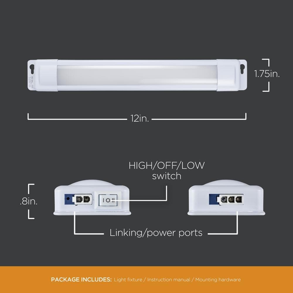 PROLINK EZ Link Linkable Plug-in 12 in. LED White Under Cabinet Light (4)