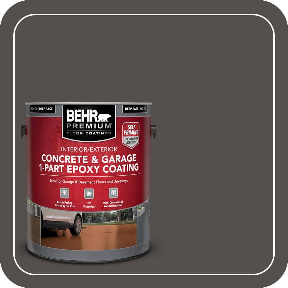 BEHR PREMIUM #PPU24-02 Self-Priming 1-Part Epoxy Satin Interior/Exterior Concrete and Garage Floor Paint (1)