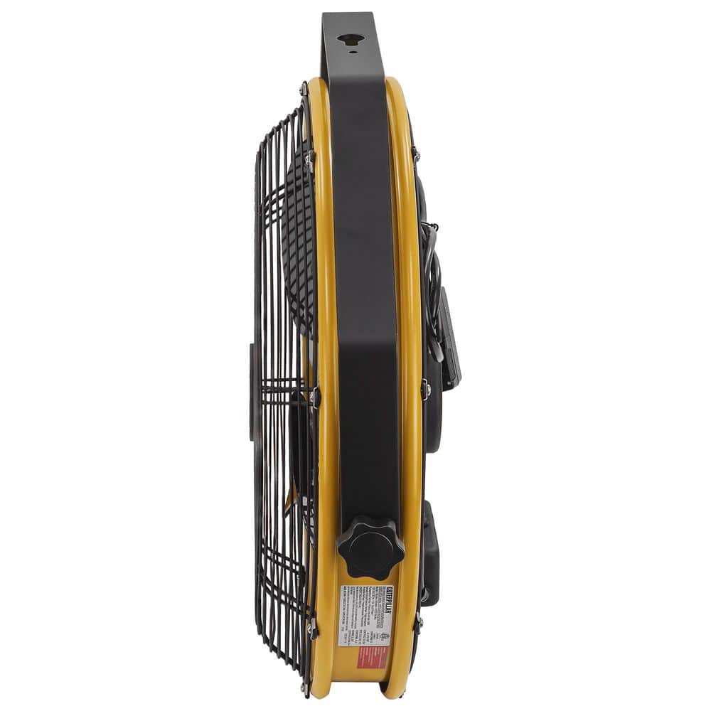 CAT 18" High Velocity Indoor/Outdoor IPX4 Weatherproof High Velocity Wall Mounted Shroud Fan (Yellow) (2)