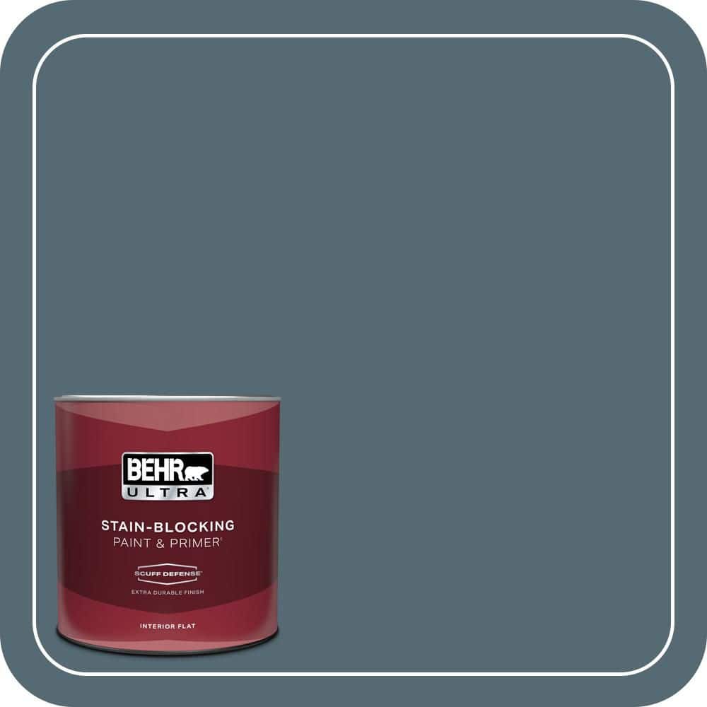BEHR ULTRA 1 qt. #540F-6 Distance Extra Durable Flat Interior Paint & Primer