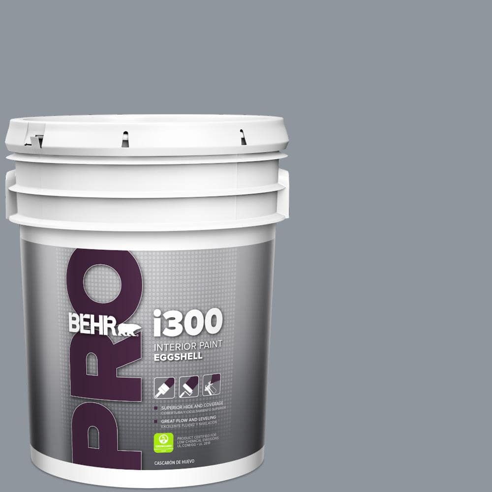 BEHR PRO 5 gal. #MQ5-21 Radiant Silver Eggshell Interior Paint