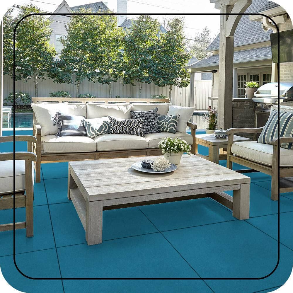 BEHR PREMIUM #M500-4 Textured Low-Lustre Enamel Interior/Exterior Porch and Patio Anti-Slip Floor Paint (3)