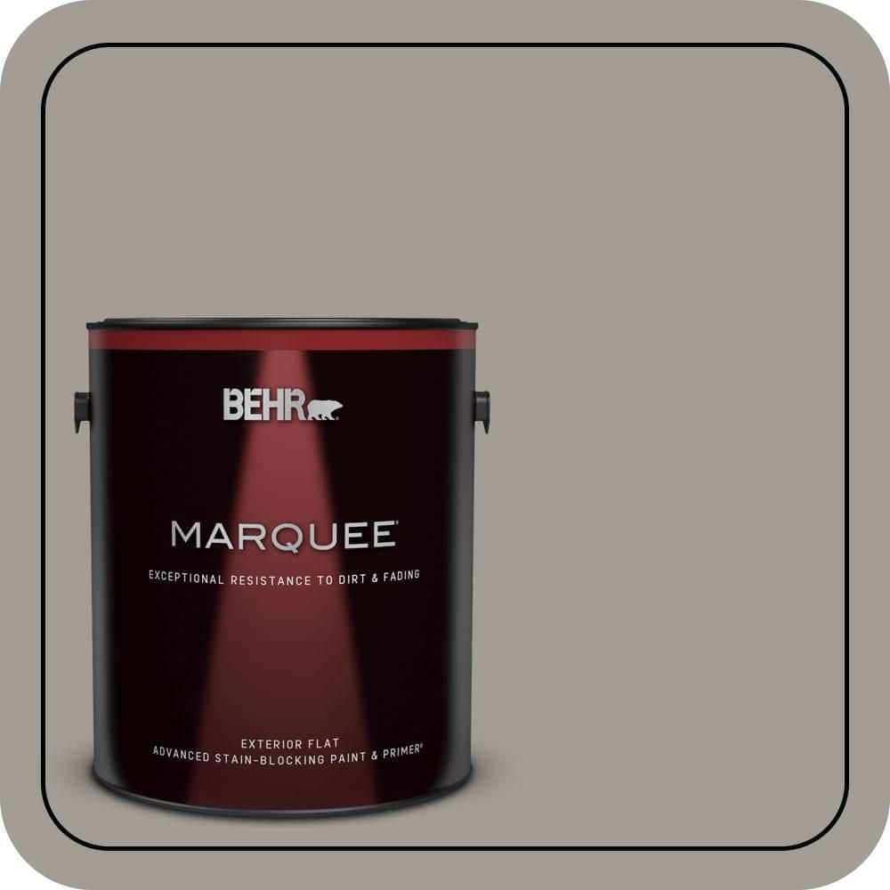 BEHR MARQUEE 1 gal. #PPU18-15 Fashion Gray Flat Exterior Paint & Primer
