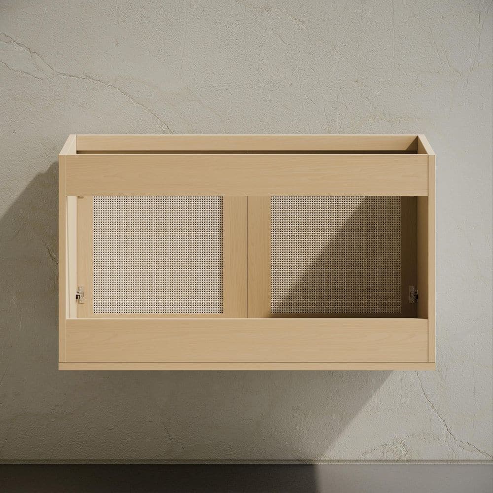 Swiss Madison Classe 36" Wall-Mounted Bath Vanity Cabinet without Top in Natural Oak (2)
