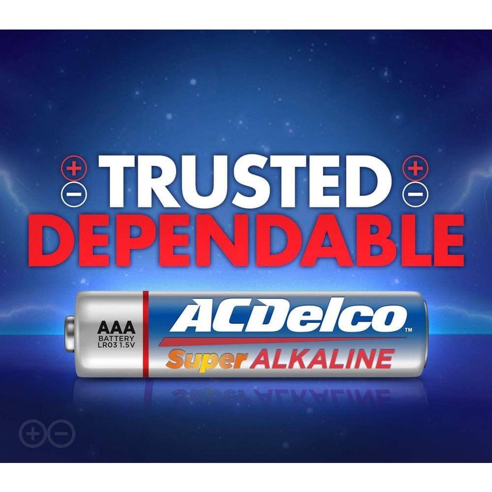 ACDelco of AAA Alkaline Batteries with Recloseble Box (4)