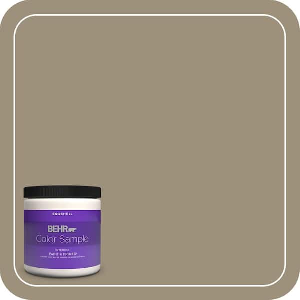BEHR PREMIUM PLUS #730D-5 Village Square Flat Interior/Exterior Paint & Primer Color Sample (3)