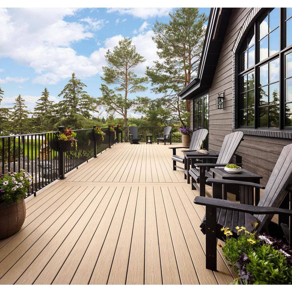 MoistureShield Vision CoolDeck Mochaccino 5/8 in. x 11.25 in. x 12 ft. Fascia Composite Trim Board (3)