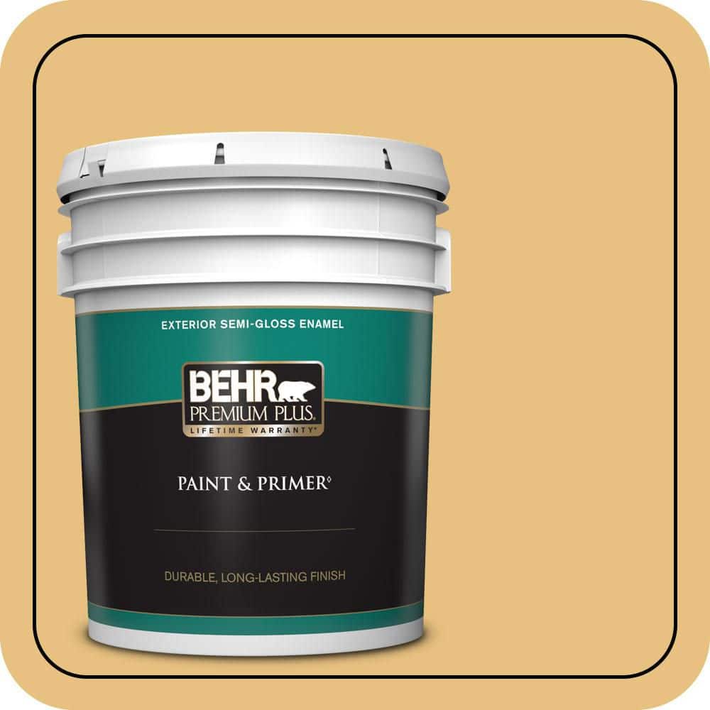 BEHR PREMIUM PLUS 5 gal. #PPU6-14 Charismatic Semi-Gloss Enamel Exterior Paint & Primer