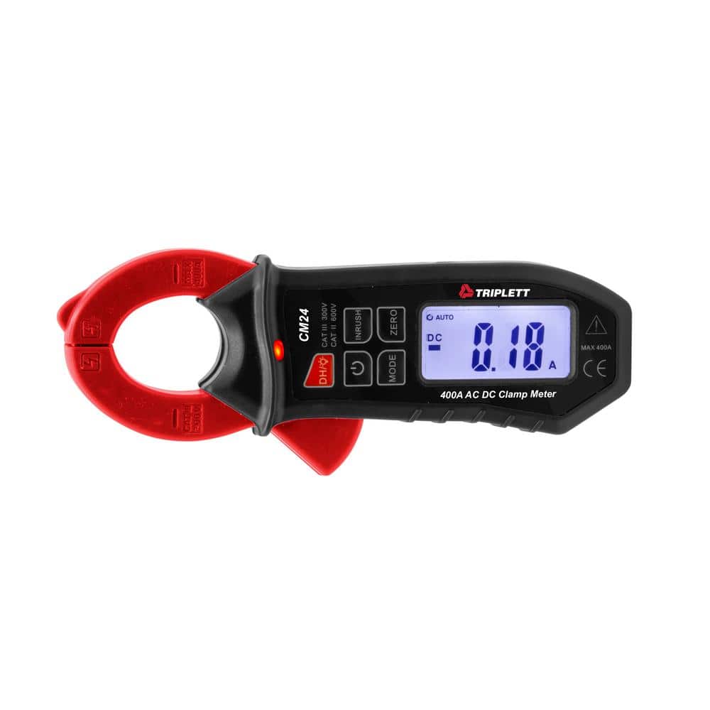 TRIPLETT 400 Amp TRMS AC/DC Mini Clamp with Inrush (1)