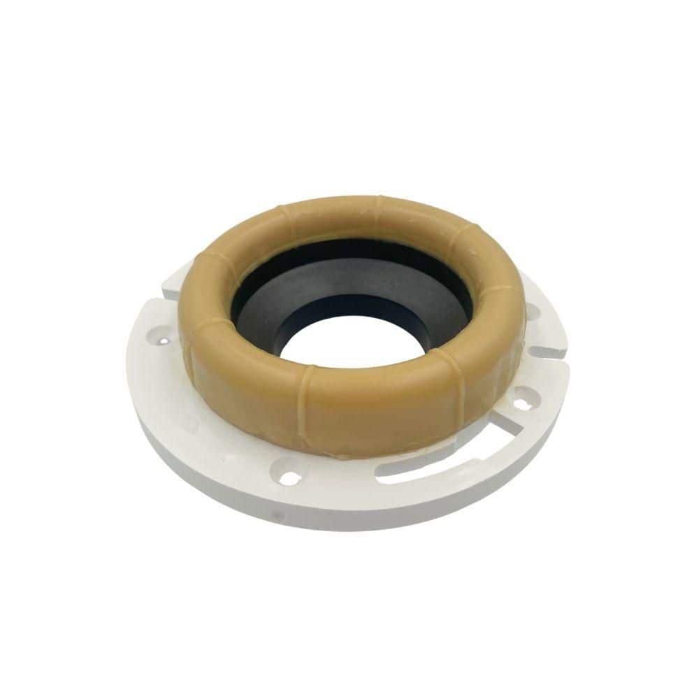 Everbilt 3 in. and 4 in. Adhesive Toilet Wax Ring Kit with E-Z Snap Bolt (4)