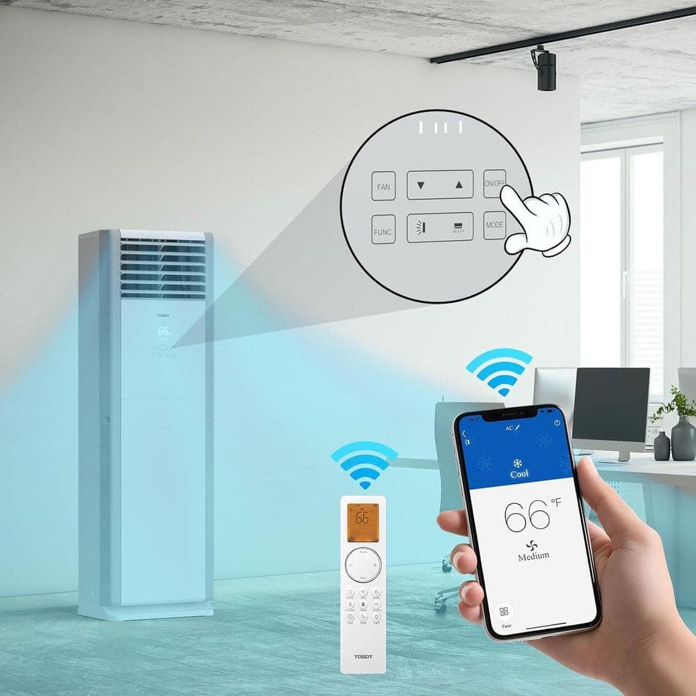 Tosot 36 K BTU Floor Standing Split Air Conditioner 230V High-Efficiency Cooling & Heating WiFi Quiet Operation Energy-Saving (2)