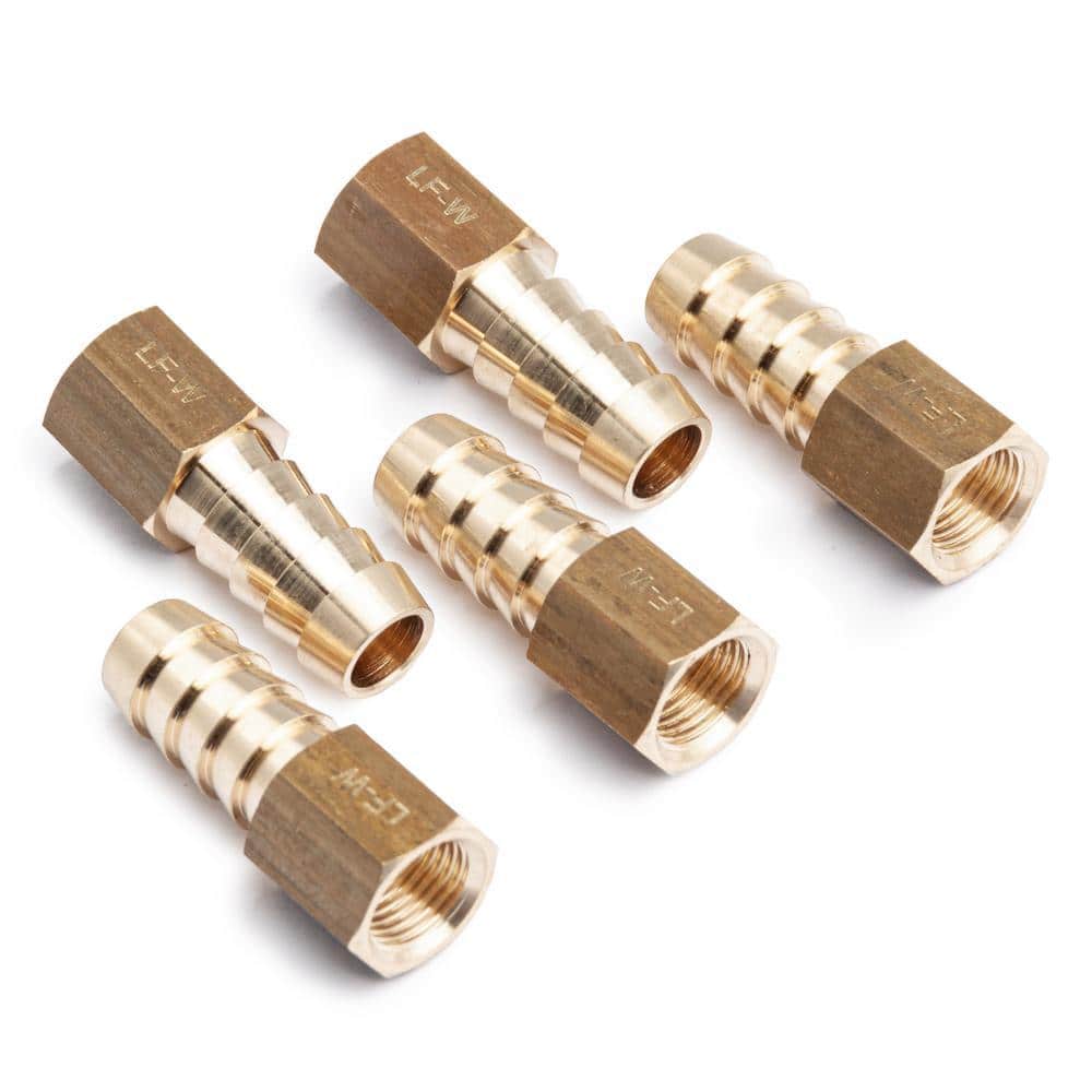 LTWFITTING 3/8 in. ID Hose Barb 1/8 in. FIP Lead Free Brass Adapter Fitting (1)