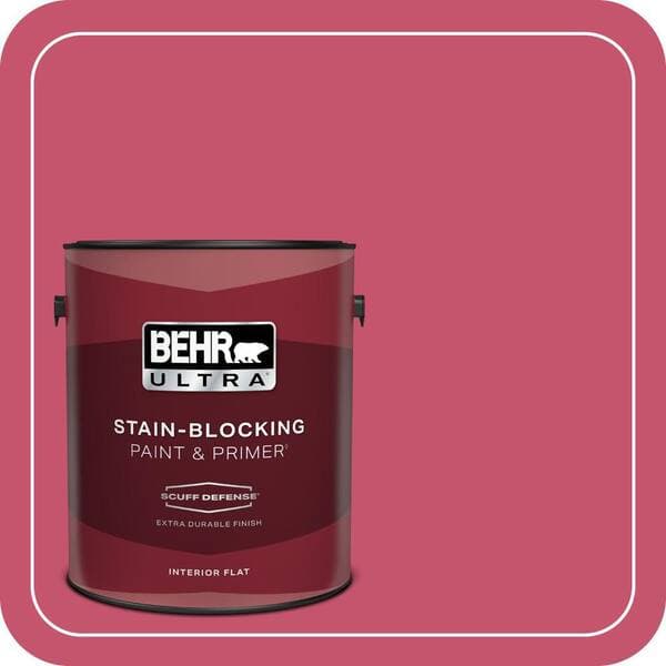 BEHR PREMIUM PLUS #120B-7 Tropical Smoothie Flat Interior/Exterior Paint & Primer Color Sample (2)