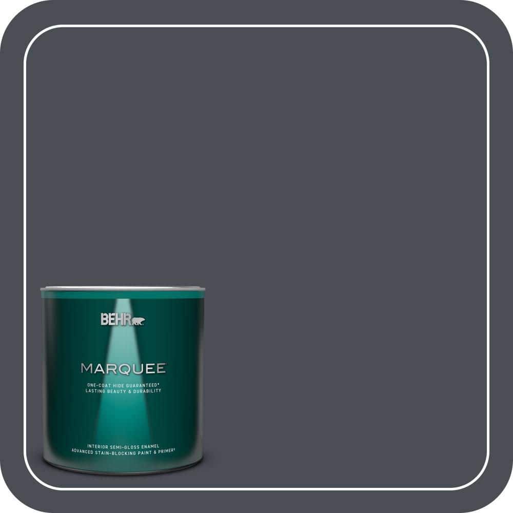 BEHR MARQUEE 1 qt. #PPU15-20 Poppy Seed One-Coat Hide Semi-Gloss Enamel Interior Paint & Primer