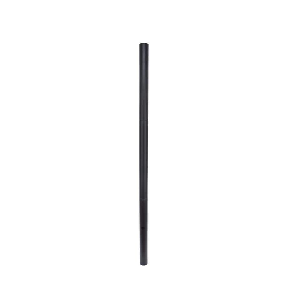 LUTEC 80 in. Black Outdoor Direct Burial Aluminum Lamp Post (2)