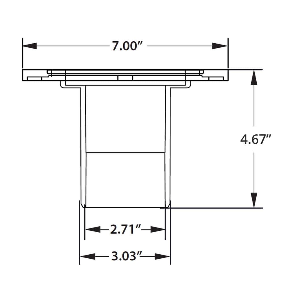 JONES STEPHENS 7 in. O.D. ABS Closet (Toilet) Flange with 4 in. Long Barrel and Plastic Adjustable Ring, Fits Inside 3 in. Sch. 40 Pipe (3)