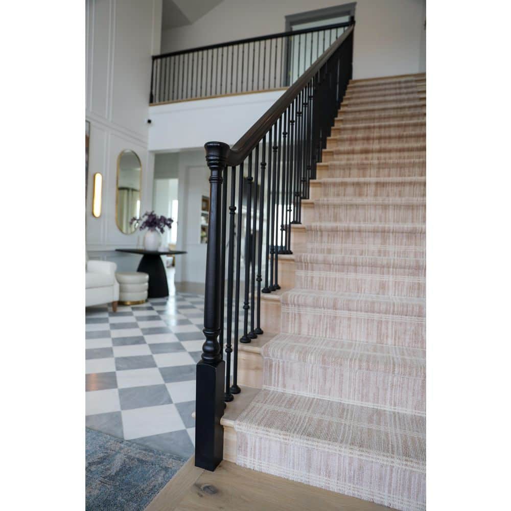 L. J. SMITH STAIR SYSTEMS 0.375 in. D x 2.25 in. W x 144 in. L Unfinished Poplar Wood Straight Handrail (2)