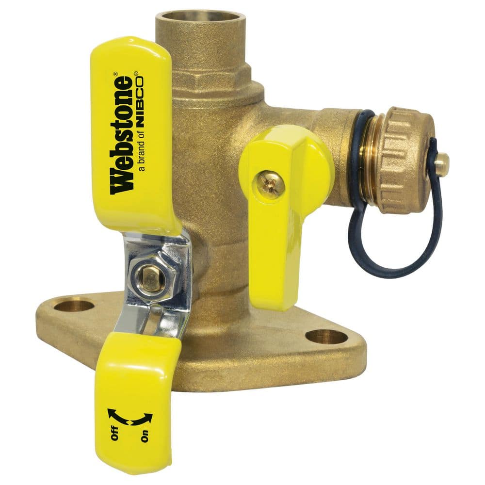 NIBCO 1 in. Flanged x 1 in. Flanged Brass Ball Valve