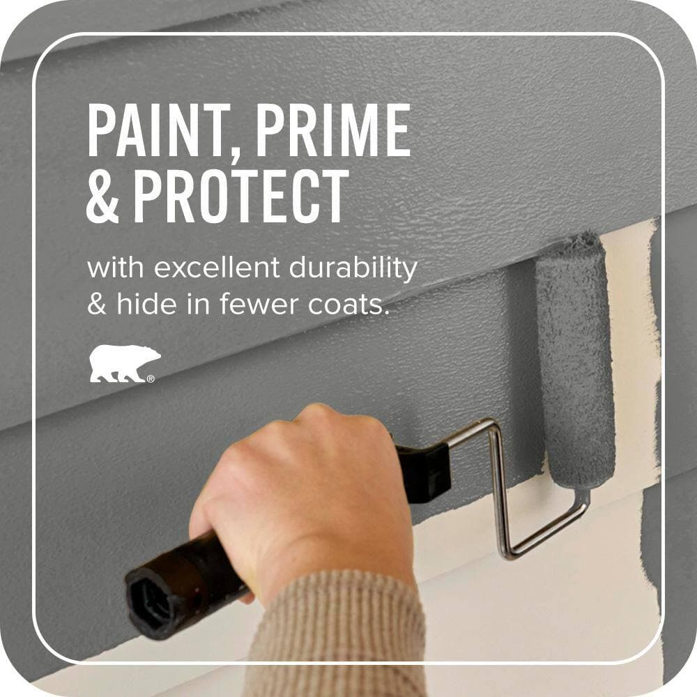 BEHR ULTRA 1 gal. #MQ2-61 Magnet Flat Exterior Paint & Primer (3)
