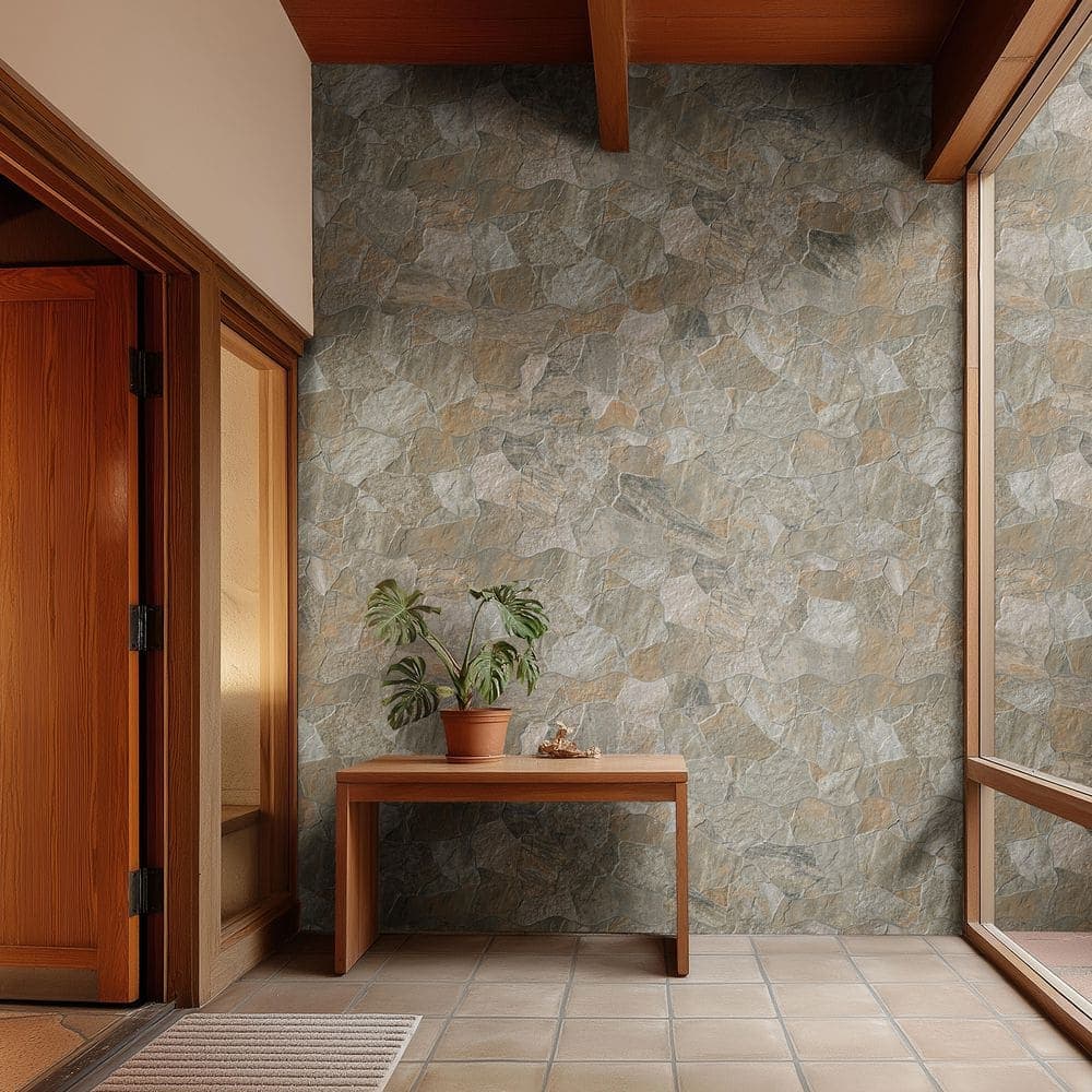 MSI Neptune Gold 17 in. x 26 in. Matte Porcelain Flagstone Look Floor and Wall Tile (3.06 sq. ft./Each) (3)