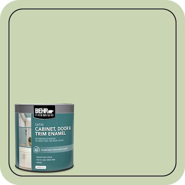 BEHR PREMIUM 1 qt. #M370-3 Spice Garden Satin Enamel Interior/Exterior Cabinet, Door & Trim Paint (2)