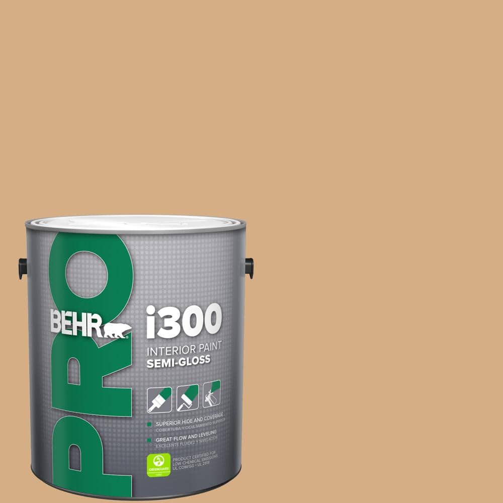 BEHR PRO 1 gal. #BXC-67 Santa Fe Tan Semi-Gloss Interior Paint