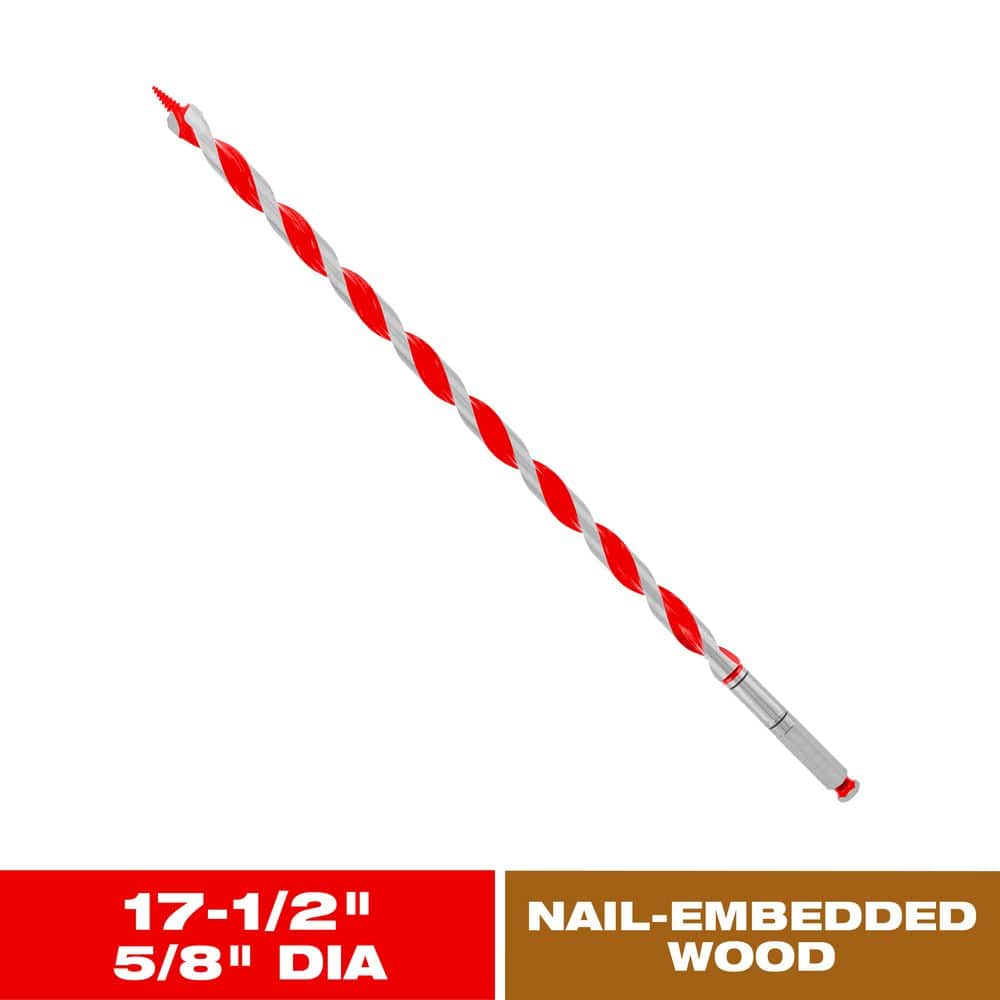 DIABLO . 17-1/2 in. High Carbon Steel Auger Drill Bit for Wood and Nail-Embedded Wood