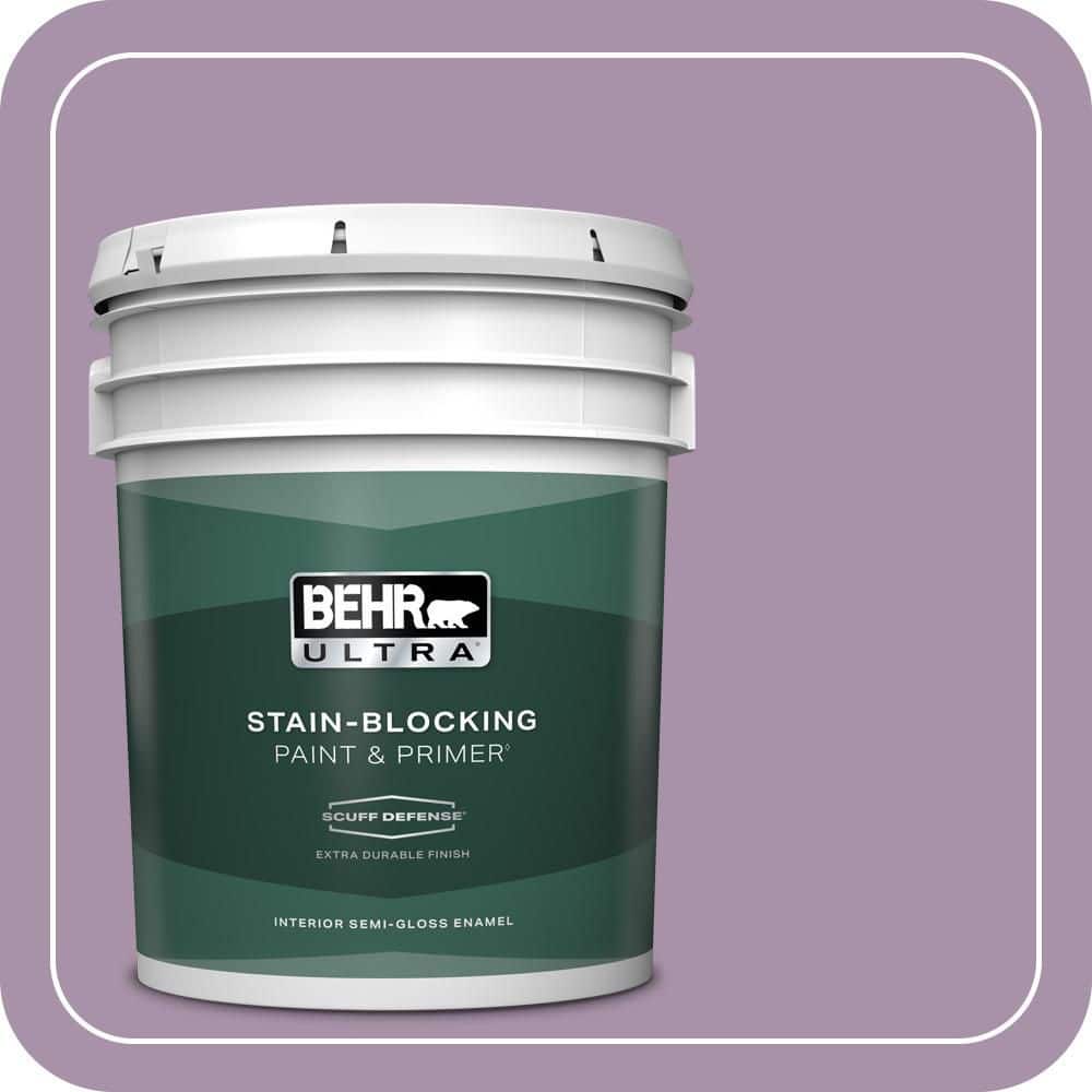 BEHR ULTRA 5 gal. #670D-5 Garden Flower Extra Durable Semi-Gloss Enamel Interior Paint & Primer