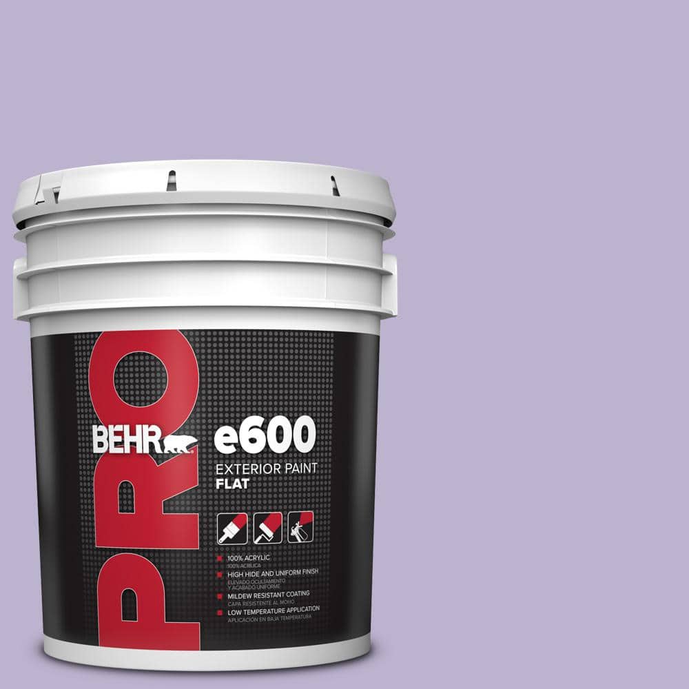 BEHR PRO 5 gal. #M560-3 Grape Hyacinth Exterior Flat Paint