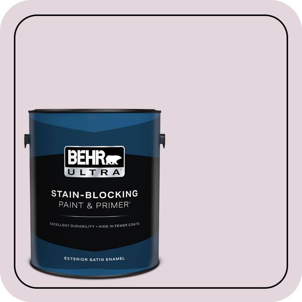 BEHR ULTRA 1 gal. #S110-1 Secret Scent Satin Enamel Exterior Paint & Primer