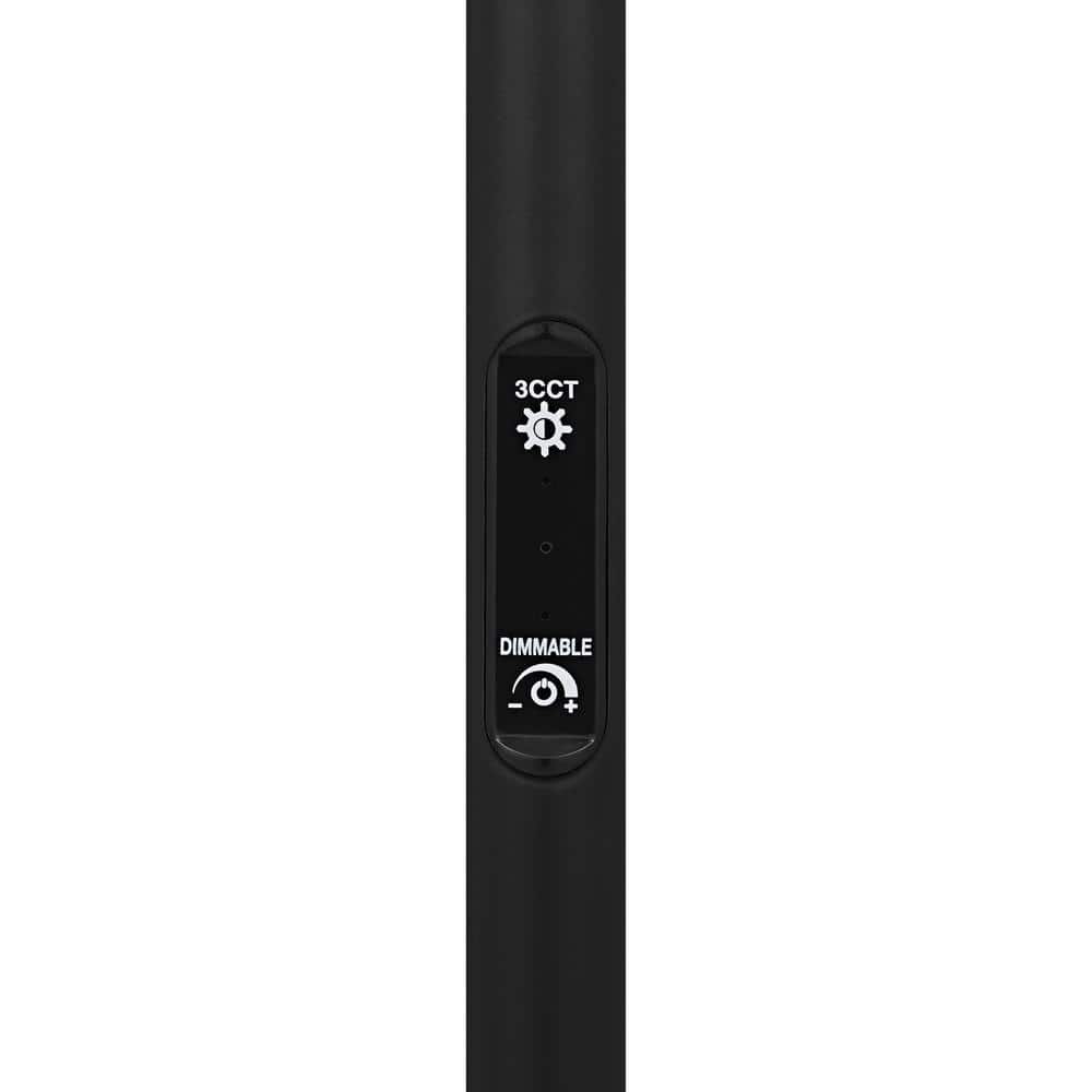 DSI LIGHTING Sorrell 62.5 in. Matte Black Integrated LED Arcing Floor Lamp with Adjustable Color Temperature and Dimming Switch (4)
