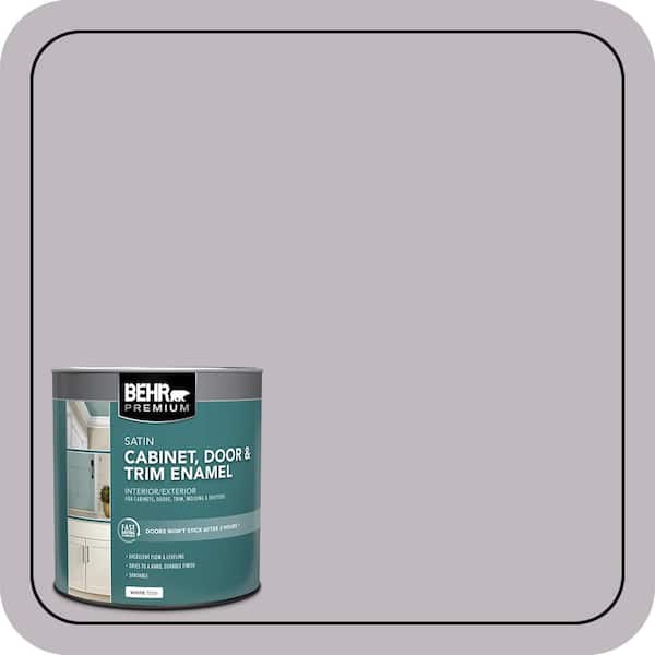 BEHR PREMIUM 1 qt. #N570-2 Standing Ovation Satin Enamel Interior/Exterior Cabinet, Door & Trim Paint (2)