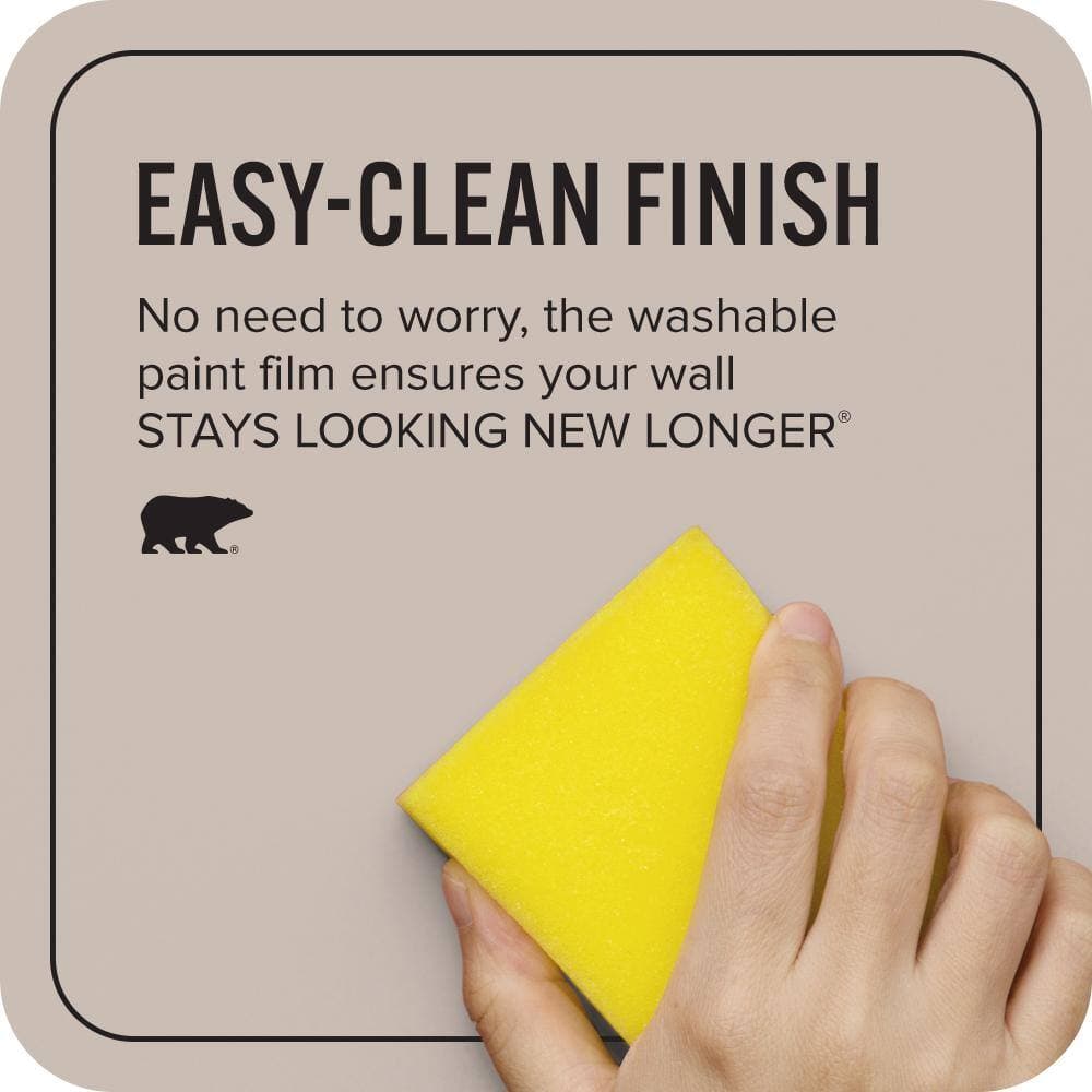BEHR ULTRA 1 qt. #N180-3 Race Track Extra Durable Semi-Gloss Enamel Interior Paint & Primer (4)