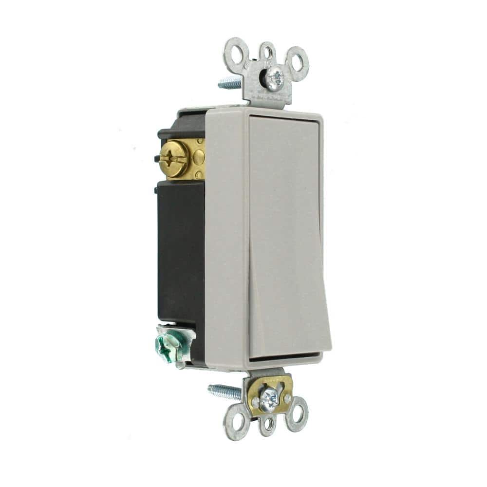 Leviton Amp Decora Plus Commercial Grade Single Pole Double-Throw Center-Off Maintained Contact Rocker Switch (2)