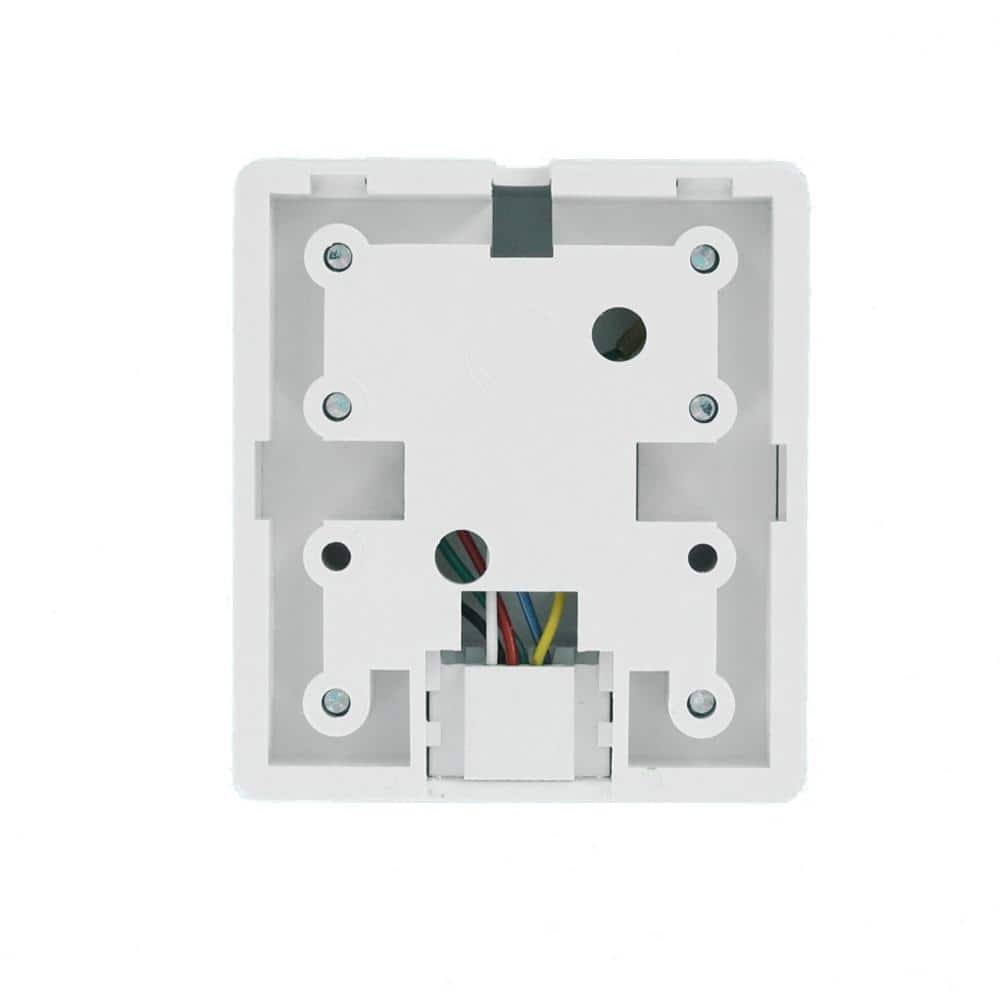 Leviton 6P6C Surface Mount Phone Jack, White 4625A-26W (3)